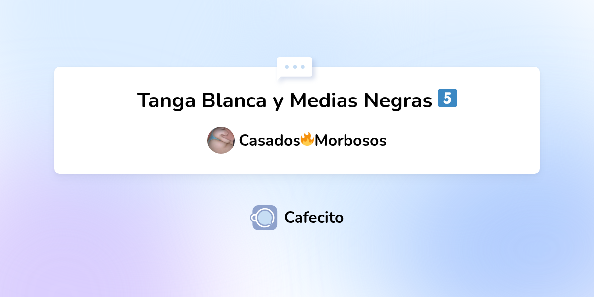 Tanga Blanca y Medias Negras 5️⃣