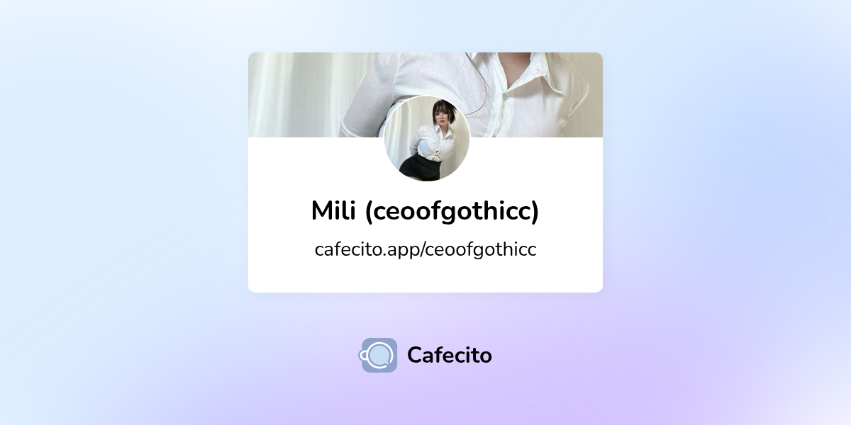 Planes de Mili (ceoofgothicc) | Cafecito