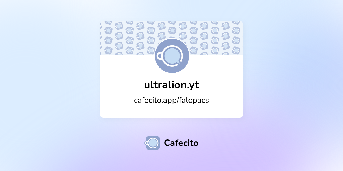 ultralion.yt | Cafecito