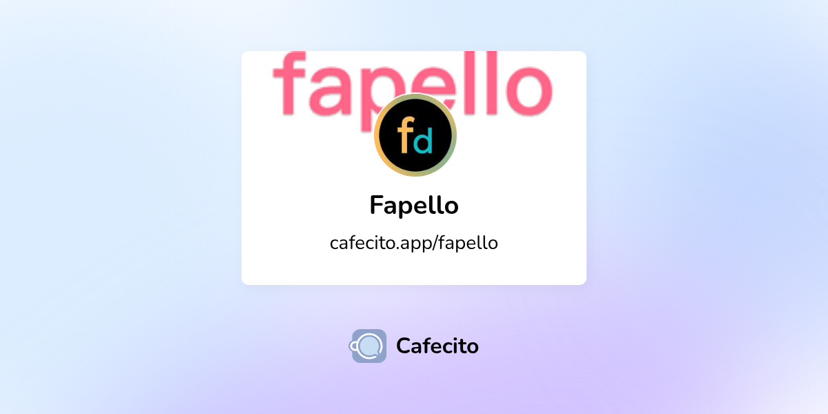 Fapello | Cafecito