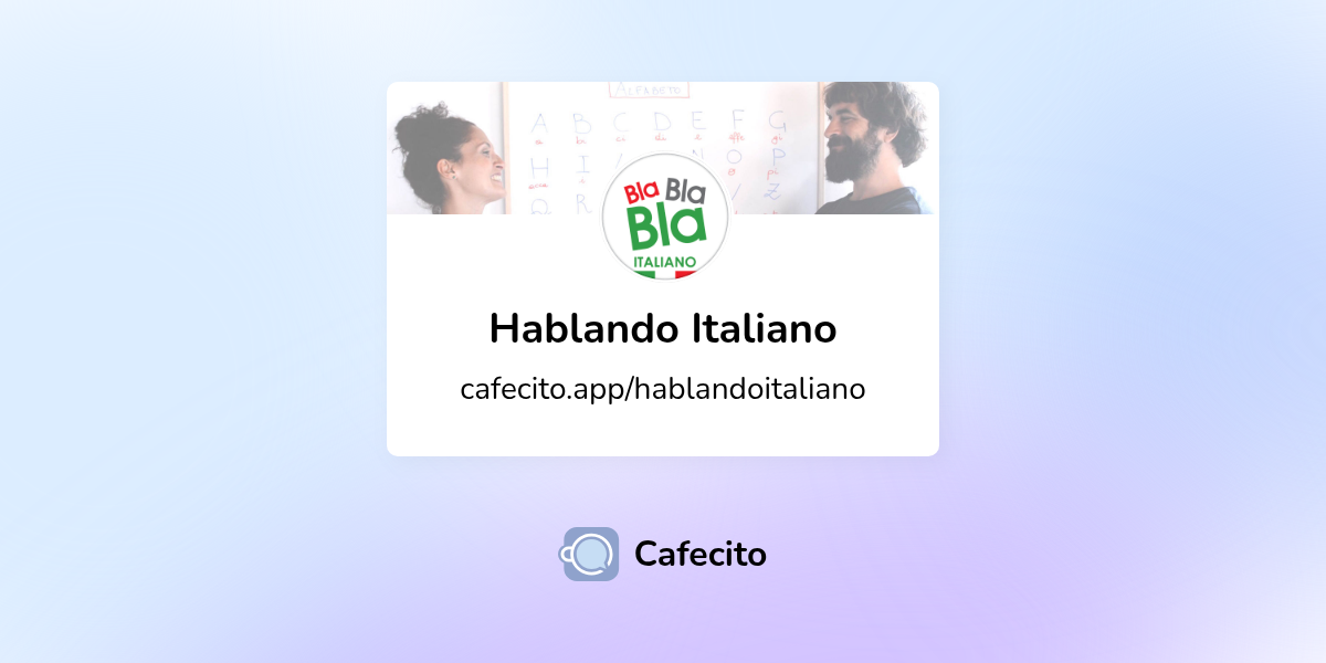 Hablando Italiano Cafecito