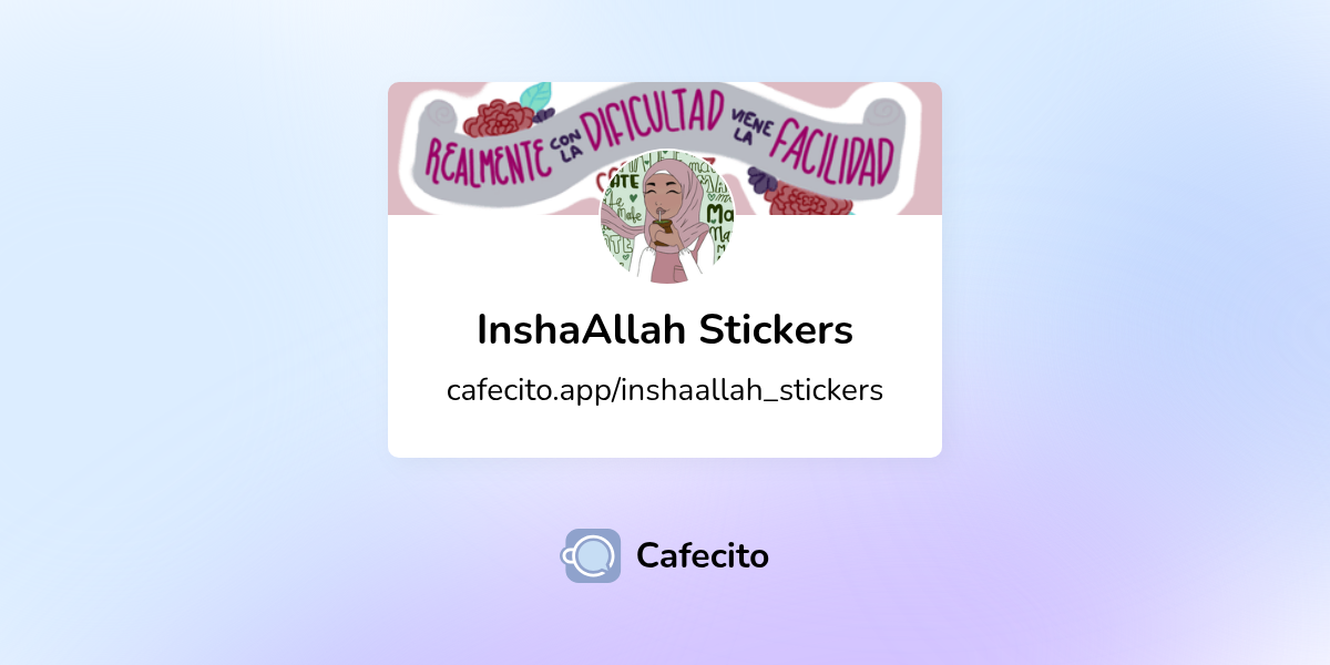 InshaAllah Stickers | Cafecito
