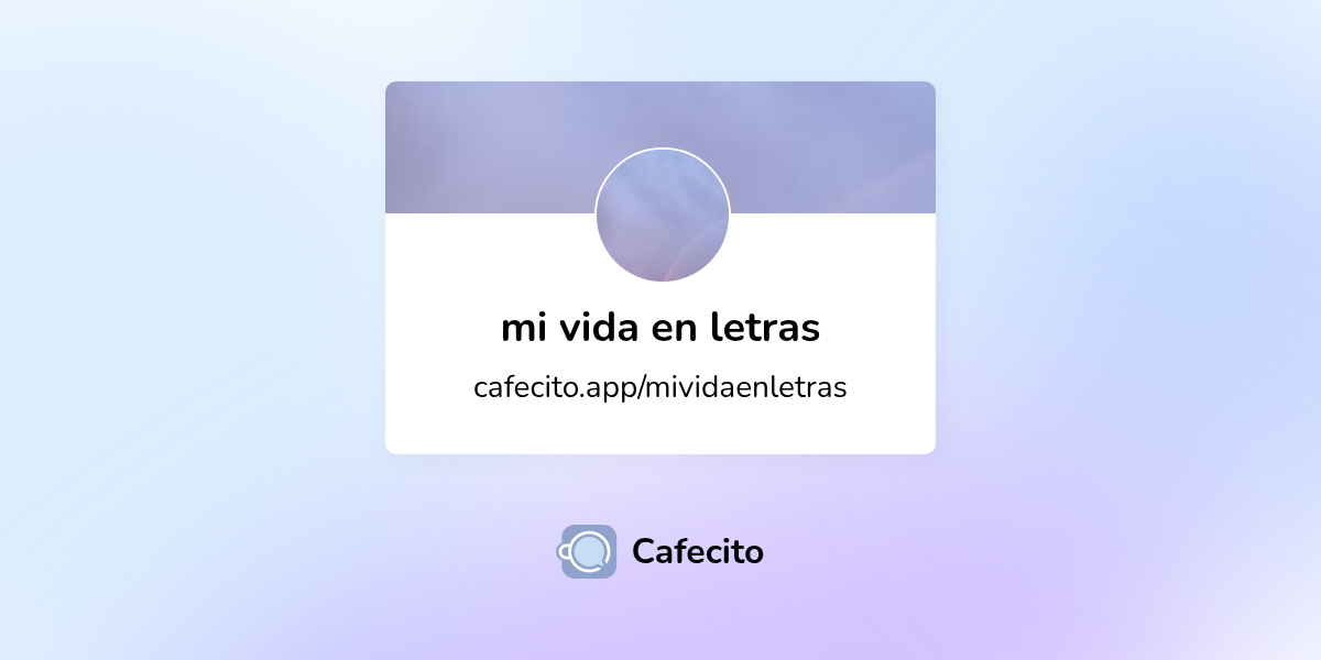 Galería de mi vida en letras | Cafecito