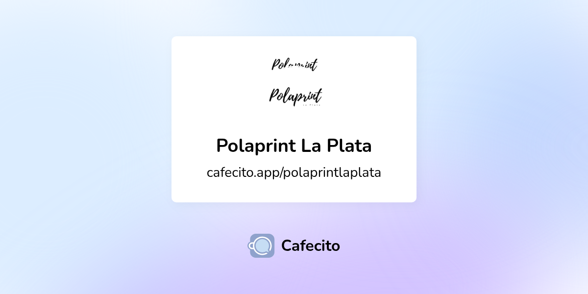 Polaprint La Plata | Cafecito
