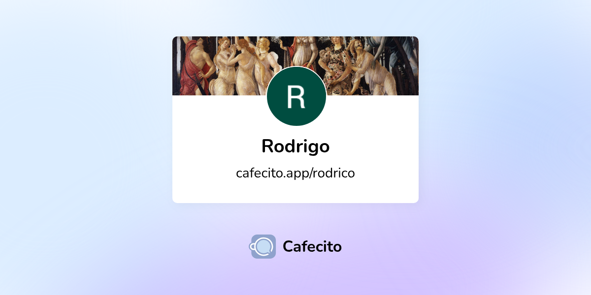 Planes de Rodrigo | Cafecito