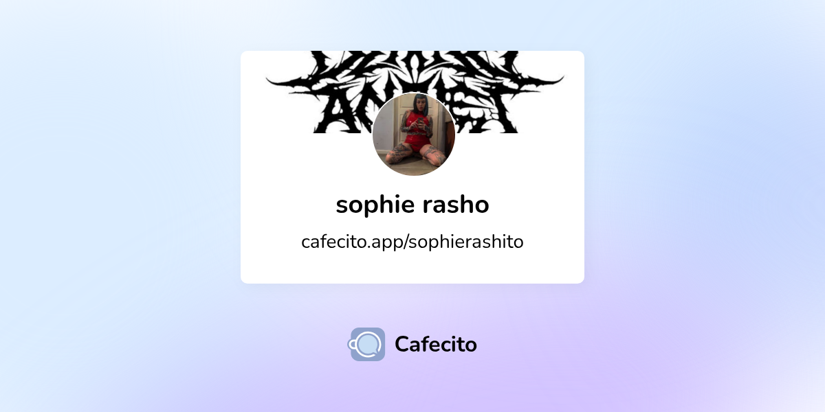 Planes de sophie rasho | Cafecito