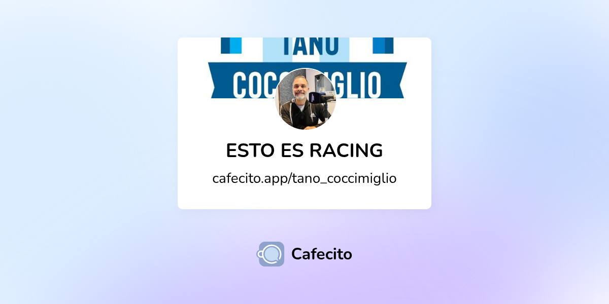 Esto es racing cafecito