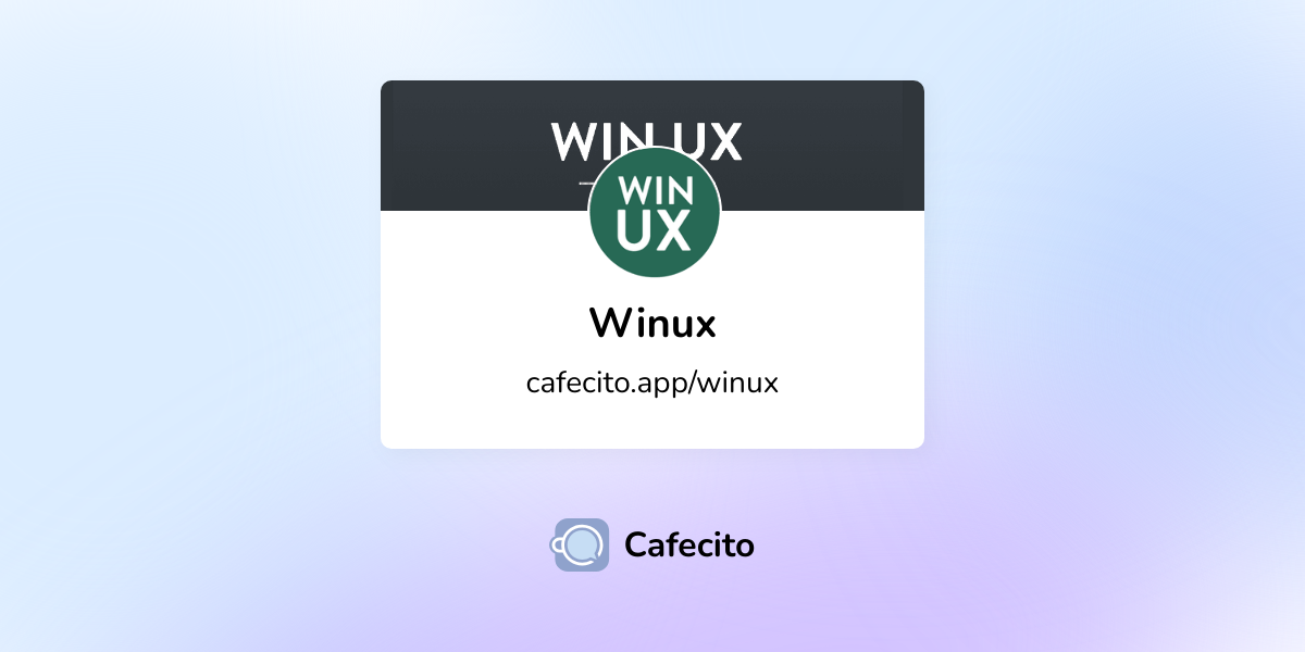 Winux | Cafecito